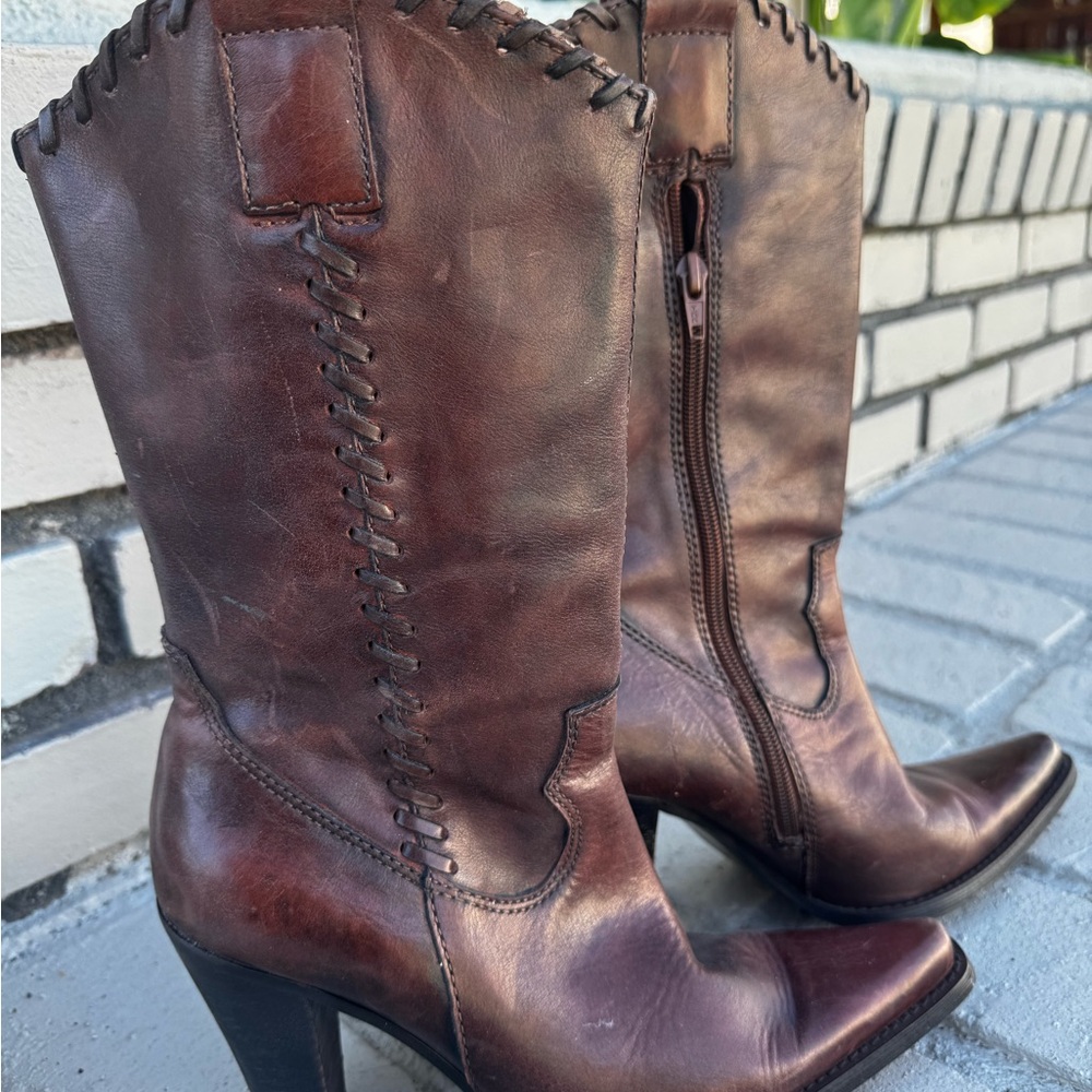 Steve Madden Dark Brown Heeled Boots